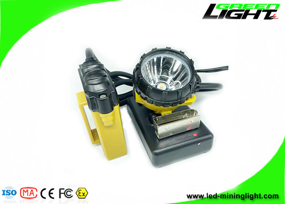 Lampa górnicza 25000 luksów IP68 Wodoodporna aluminiowa bateria SAMSUNG LED Akumulatorowa latarka czołowa Antystatyczna