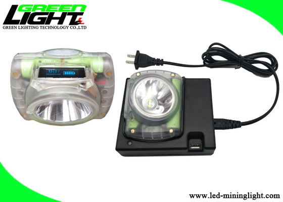 15000lux Lekka przenośna lampa LED Miner Cap 6.8Ah Akumulator litowo-jonowy