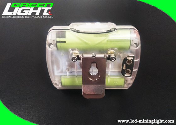 15000lux Kompaktowa lampa LED Miners Cap IP67 Wodoodporny przezroczysty ABS z wyświetlaczem OLED