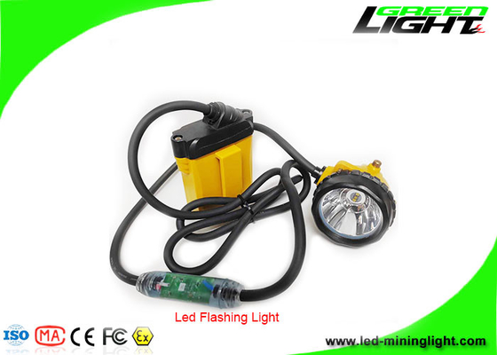 IP68 Wodoodporna lampa LED Miners Cap 25000Lux 348lum Podziemne reflektory górnicze