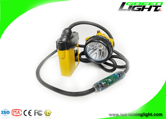 IP68 Wodoodporna lampa LED Miners Cap 25000Lux 348lum Podziemne reflektory górnicze