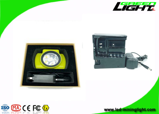 Bezprzewodowa lampa czołowa 800mA 18000lux 6,8Ah Panasonic Li-Ion Bateria Ekran OLED Akumulator Górnik Reflektor Silikon ABS