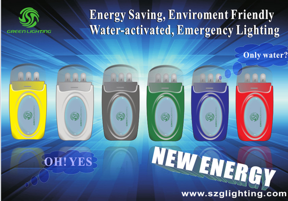 Aktywowane wodą światło z nową energią do oświetlenia awaryjnego