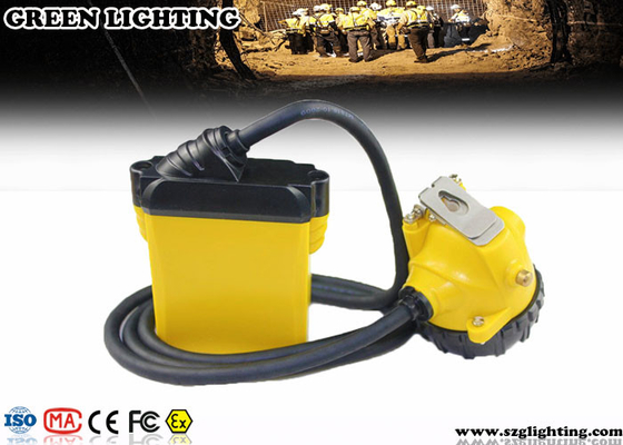 Zatwierdzone przez IP68 25000lux 3W Cree Safety Mining Cap Lights z 3 poziomami oświetlenia