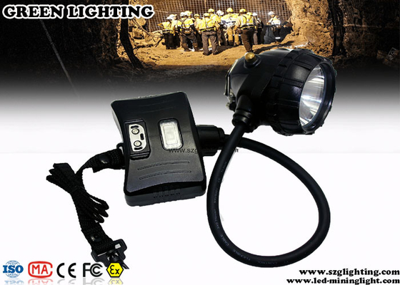 Czarna lampa górnicza LED IP68, półprzewodowa, ognioodporny materiał PC