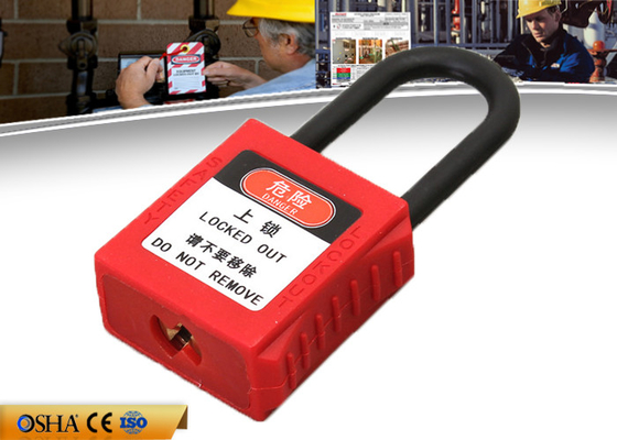 38 mm nylonowe pałąki Xenoy Safety Lockout Kłódki z kluczem głównym
