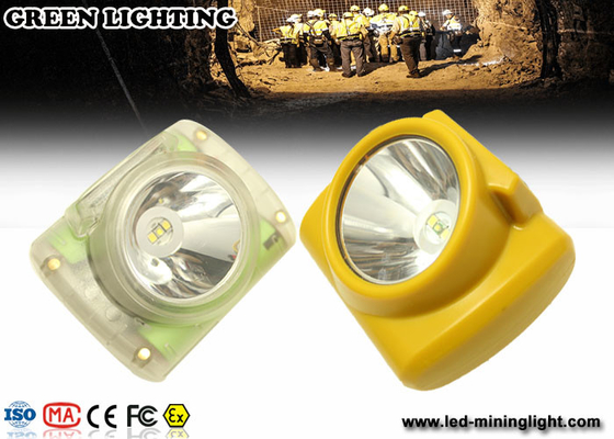 IP65 Lightweight Led Mining Light / 6000 Lux Hard Hat Headlamp PC Meterial