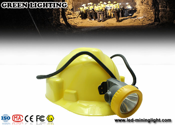 15000 Lux Led Miners Lights do kasków, 6600 mah Cord Safety Led Miners Cap Light IP68