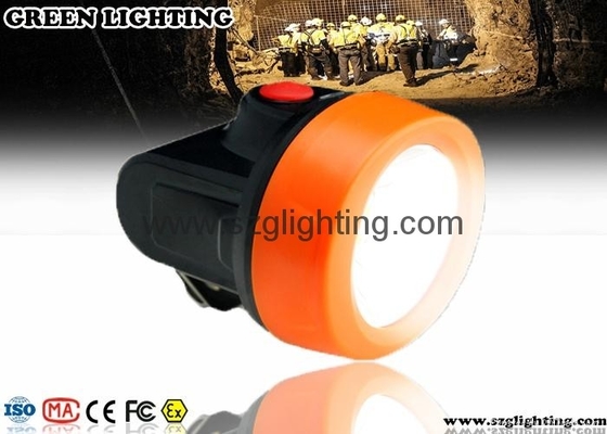 Pomarańczowy 6000lux LED Mining Light Silna jasność LED Górniczy reflektor 2,8 Ah Akumulator