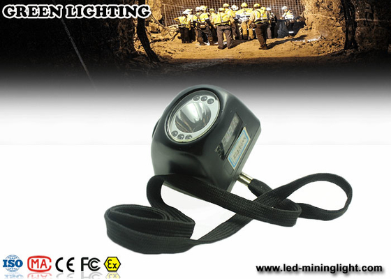 234G IP68 czarna lampa górnicza LED, latarka czołowa LED z ładowaniem USB Certyfikat CE
