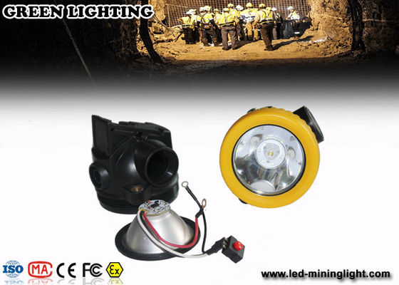 All In One Anti Explosive Cordless Mining Lights, 1w Led Miners Cap Lamp 2.2ah