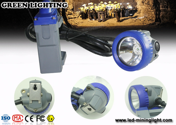 IP68 Wodoodporna 1,67W Lampa LED Cap Underground Mining Light Z baterią litowo-jonową