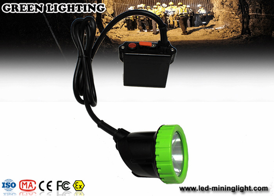 Lampy górnicze LED z długim przewodem z baterią litową 1500 mA 3,7 V, reflektor odporny na uderzenia