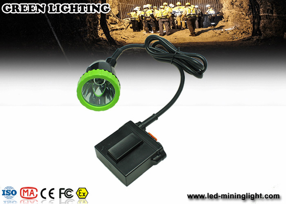 Lampy górnicze LED z długim przewodem z baterią litową 1500 mA 3,7 V, reflektor odporny na uderzenia