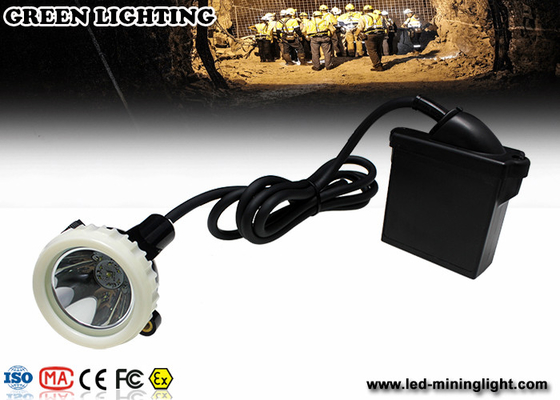 Reflektor górniczy LED o wysokiej jasności 10000lux, podziemne lampy nasadowe 3,7 V 6,6 Ah