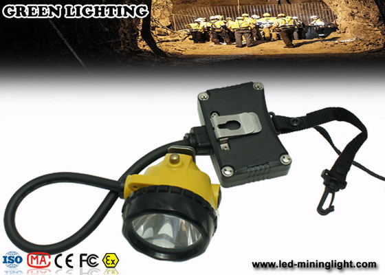 ABS IP68 Akumulatorowa latarka czołowa LED Underground Mining Lights ze światłem ostrzegawczym