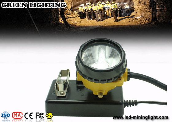 ABS IP68 Akumulatorowa latarka czołowa LED Underground Mining Lights ze światłem ostrzegawczym