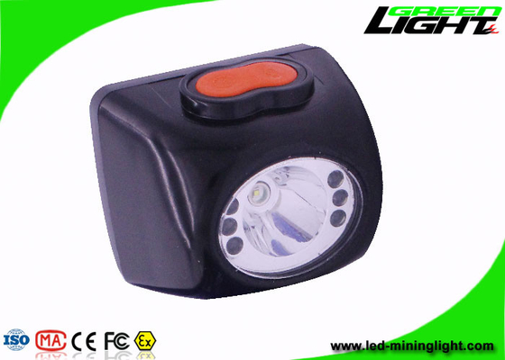 Przemysłowe światło górnicze LED z możliwością ładowania 8000 Lux High Beam w kolorze czarnym z cyfrowym ekranem wodoodpornym z liną zabezpieczającą