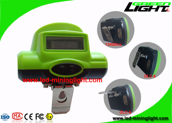 13000 Lux Safety Miners Cordless Cap Lamp Oled Screen SOS Z ładowarką USB / Cradle