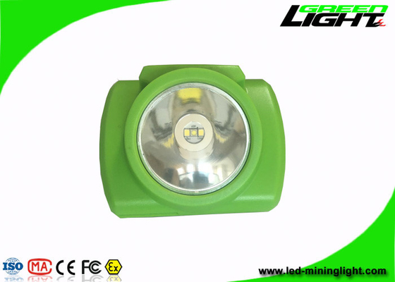 13000lux Brightness Miners Cap Lamp Green Cordless 3.7V Z obudową PC