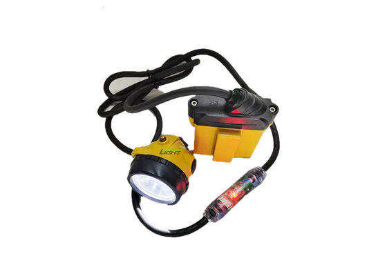 25000lux Led Miner Safety Cap Lamp 10,4Ah Wielokrotnie ładowana SAMSUNG Battery Miner Cap Lamp z migającym światłem ostrzegawczym