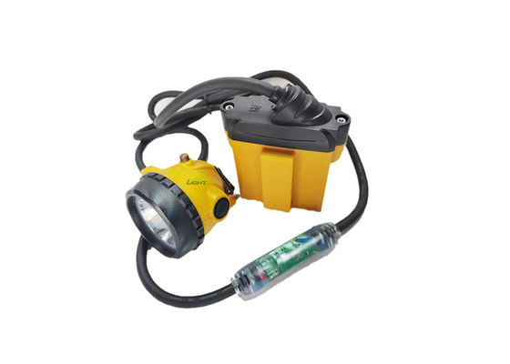 25000lux Led Miner Safety Cap Lamp 10,4Ah Wielokrotnie ładowana SAMSUNG Battery Miner Cap Lamp z migającym światłem ostrzegawczym