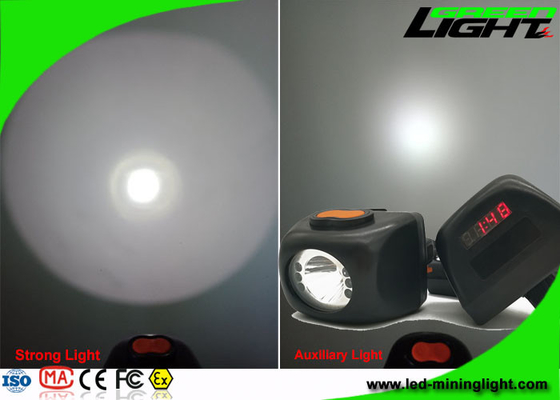 Bezprzewodowe światła górnicze w kolorze czarnym, lampa górnicza z ekranem LCD o wysokiej wiązce