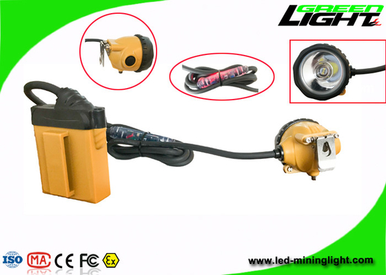 Wysoka lekkość Led Miners Light, 25000lux Akumulatorowa latarka górnicza IP68