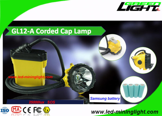 Sole Design 25000 Lux Cree LED Miners Odporne na uderzenia światło z hartowanym szkłem kablowym
