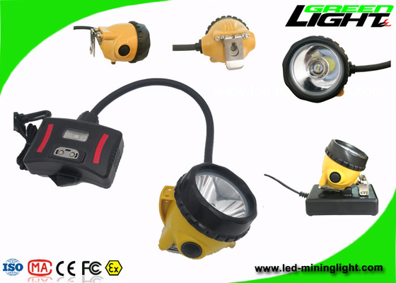 392g Lekka półprzewodnikowa lampa nasadkowa IP68 Wodoodporny reflektor górniczy LED 15000Lux 1.7W Światła drogowe Odporne na płomienie
