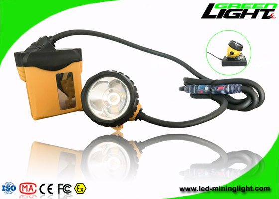 IP68 Wodoodporny kask górniczy Led Lights 3,7V 25000lux Jasność 1200 cykli baterii