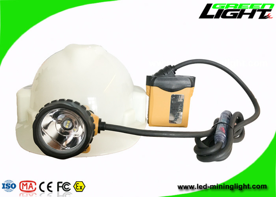 IP68 Wodoodporny kask górniczy Led Lights 3,7V 25000lux Jasność 1200 cykli baterii