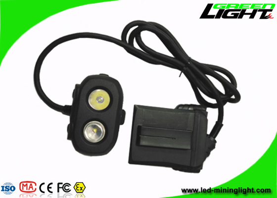 Podwójne wiązki górnicze Hard Hat Led Lights, akumulatorowe oświetlenie czołowe Led High Illumination