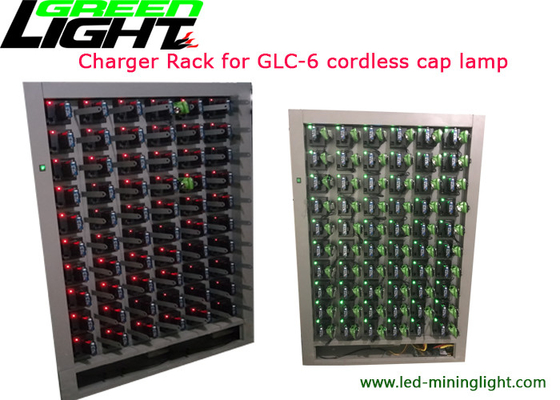 Stainess Steel Cordless Mining Lights Cap Lampa ładująca Rack 30/60 jednostek Imput 110-240V