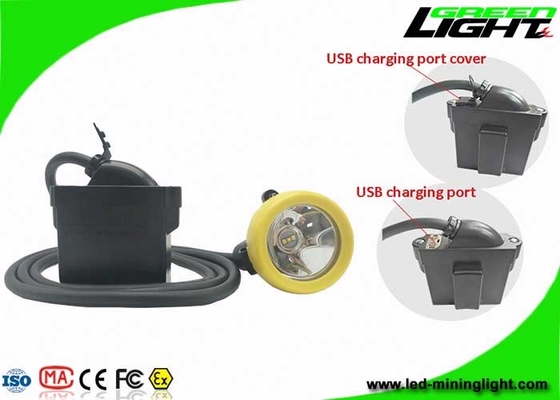 Akumulatorowe górnicze kaski ledowe, górnicza czapka z lampą Ładowarka USB