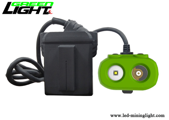 15000lux Brightness LED Miners Cap Lamp TPV Materiał Akumulator Panasonic 10,4 Ah