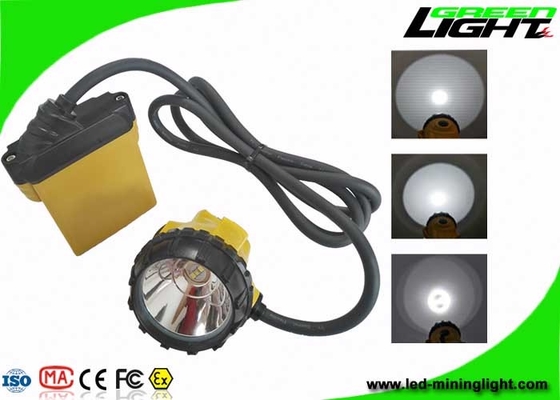 Ip68 Cordless LED Miners Cap Lamp Super Bright Akumulatorowy aluminiowy kubek materiałowy