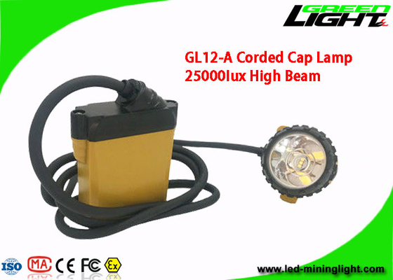 Czapka z daszkiem górniczym do świateł Kask 10.4AH IP68 25000lux Światła drogowe z ładowarką 2A