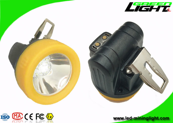 Magnetyczne ładowanie 10000lux Underground Miner Cap Lamp Mały rozmiar Bateria IP68 3,8 Ah