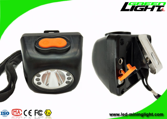 Cyfrowy ekran IP68 Hard Hat Led Lights 8000lux Wysoka jasność Lekka obudowa PC