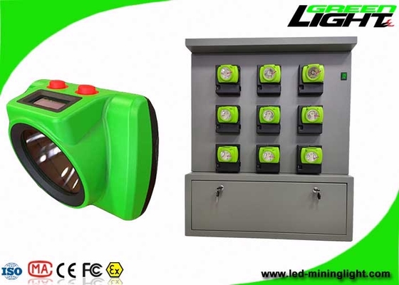 IP68 Akumulator Led Hard Hat Light 25000lux ABS PC Materiał z systemem śledzenia
