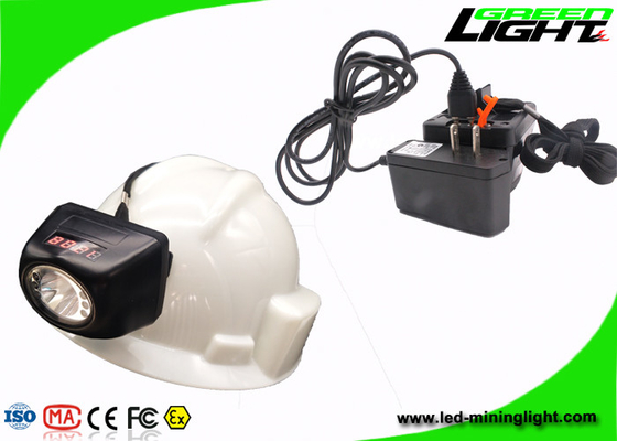 Mała lampa LED górników 8000LUX Jasność 221lum z cyfrowym ekranem