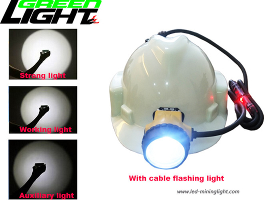IP68 Lampa LED Miners Cap 25000 luksów 10,4 Ah Akumulator SAMSUNG 800 mA 4 tryby świecenia