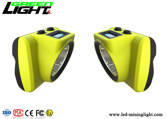 18000lux LED Miners Cap Lamp 6800mA ABS Funkcja ostrzegania o materiale Ładowanie USB
