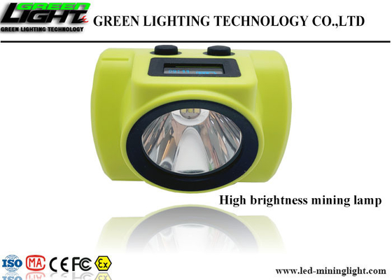 18000lux High Brightness LED Miners Cap Lamp Ekran OLED do wyświetlania pojemności baterii