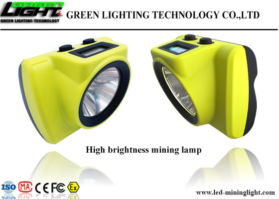 18000lux High Brightness LED Miners Cap Lamp Ekran OLED do wyświetlania pojemności baterii