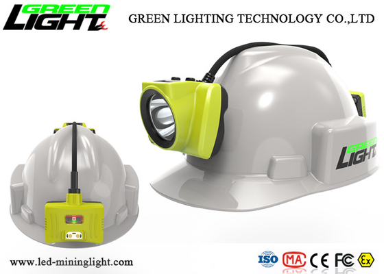 18000lux Underground Mining Cap Lamps 15 godzin czasu pracy z wyświetlaczem