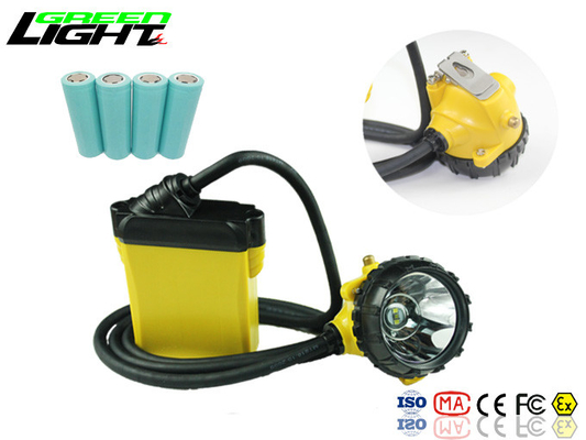25000 Lux Brightness Miners Helmet Lamp Aluminiowa lampa oświetleniowa Materiał kubka Źródło Cree