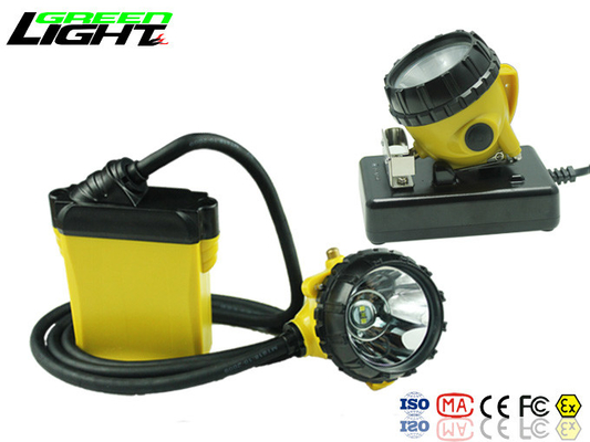 25000 Lux Brightness Miners Helmet Lamp Aluminiowa lampa oświetleniowa Materiał kubka Źródło Cree