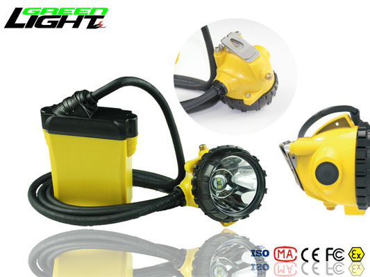 25000 Lux Brightness Miners Helmet Lamp Aluminiowa lampa oświetleniowa Materiał kubka Źródło Cree